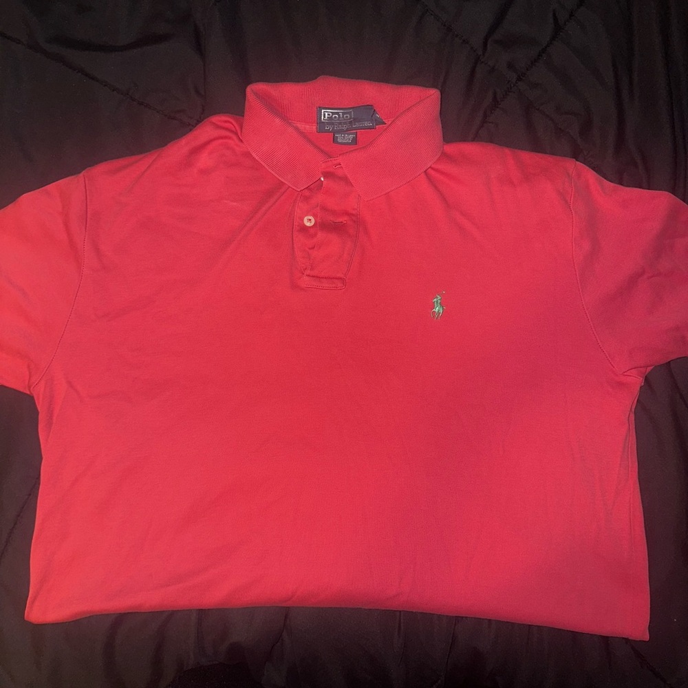 Polo by Ralph Lauren Red Polo Shirt Classic Style